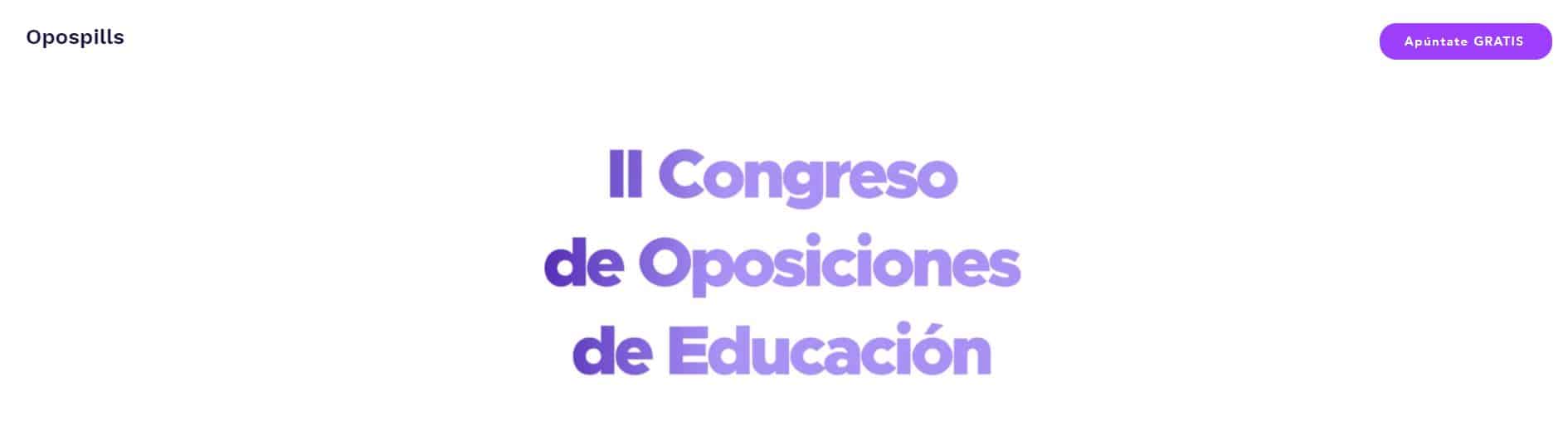 II congreso de oposiciones de educacion